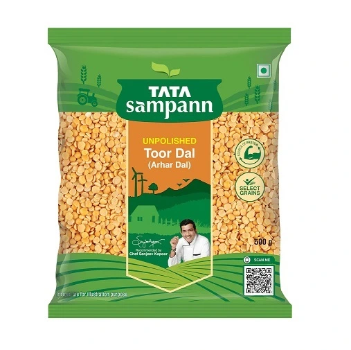 TATA Sampann Unpolished Toor/Arhar Daal 1Kg