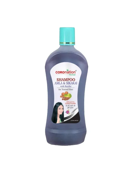 Coronation Herbal Shampoo(Chemical Free+ Parabens Free +Ambla +Ritha + Shikakai)-500ml